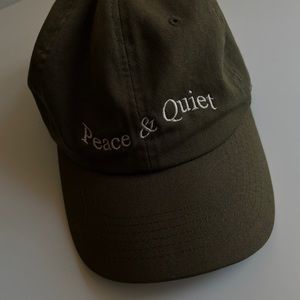 Olive Green Embroidered Cap